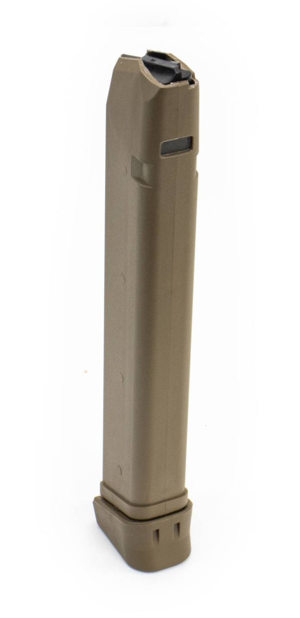 Glock compatible 9mm 33rd Tan Magazine - Image 4
