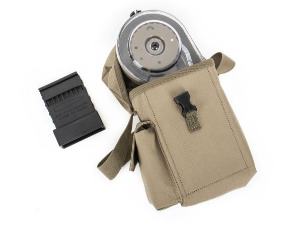 AR-15 100 Round Dual Drum Magazine .223/5.56 with Reinforced Feed Lips in Desert Tan - Image 5