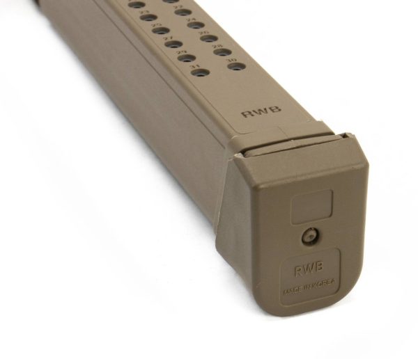 Glock compatible 9mm 33rd Tan Magazine - Image 2