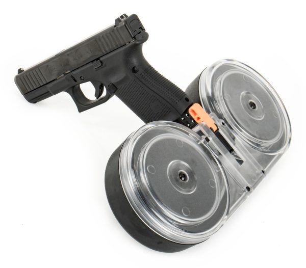 Glock compatible 9mm Dual Drum 100Rd