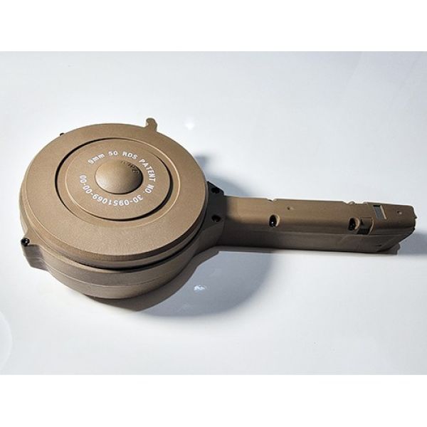 Glock compatible 9mm 50rd Drum Tan - Image 3