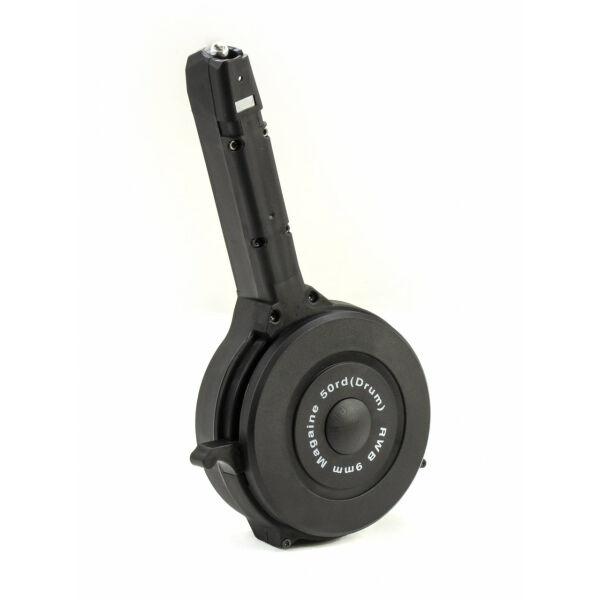 Glock compatible 9mm 50rd Black Drum