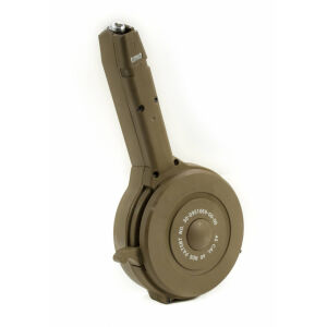 GLOCK Compatible .45 Cal 40rd Drum - Desert Tan