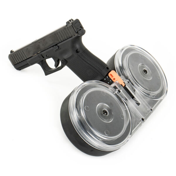 Glock compatible 9mm Dual Drum 100Rd